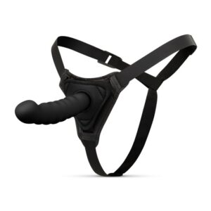 EASYTOYS FETISH COLLECTION Silikónový Strap-On - Zahnuté