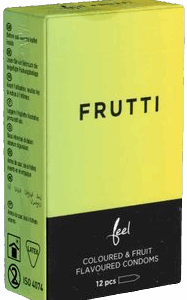Feel «Frutti» smooth condoms with fruity flavour 12 pcs