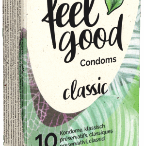 feelgood «classic» classic transparent, vegan condoms 10 pcs