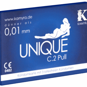 Kamyra Single: Unique C.2 Pull, 3 latex free condoms