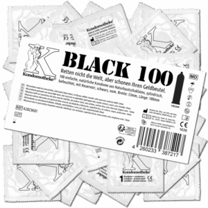 Kondomotheke BLACK: 100 black condoms
