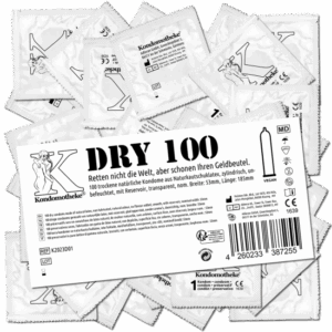 Kondomotheke DRY: 100 non-lubricated condoms