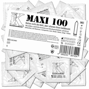 Kondomotheke MAXI: 100 bigger condoms