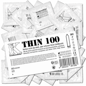 Kondomotheke THIN: 100 sensitive condoms