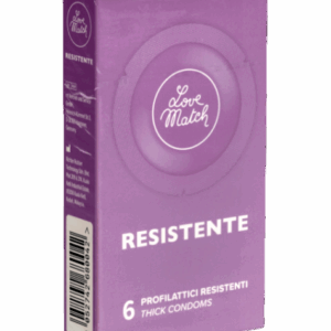 Love Match Single: Resistente, 6 stronger condoms