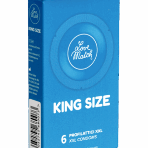 Love Match Single: King Size, 6 extra large condoms
