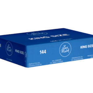 Love Match Bulk-Pack: King Size, 144 extra large condoms