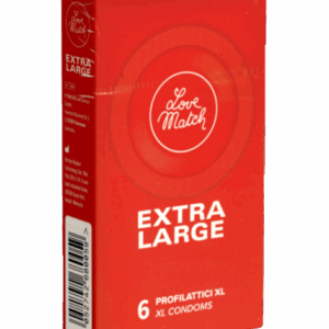 Love Match Single: Extra Large, 6 extra wide condoms