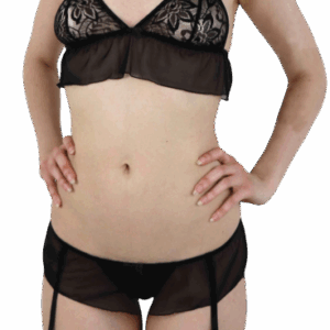 Podväzkový komplet Lace Beauty, S–M