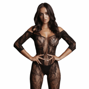 Bodystocking s čipkovanými rukávmi - Jedna veľkosť