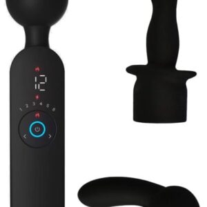 Nahrievacia masážna hlavica Couple Play s nástavcami (21,5 cm)