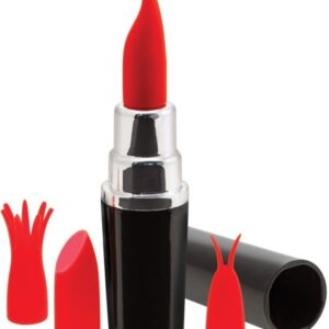 LIPSTICK VIBRATOR - BLACK/RED