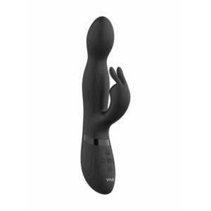 Niva - Rotujúci Rabbit Vibrátor - Čierny