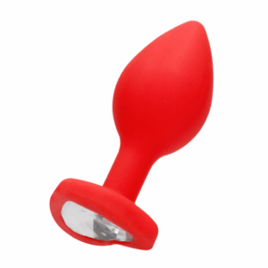 Análny kolík s diamantovým srdcom - Regular red