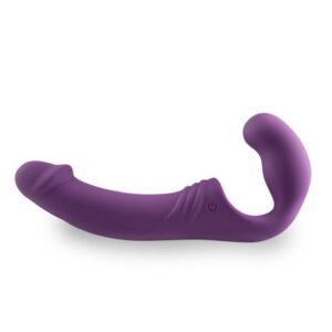 EASYTOYS VIBE COLLECTION Samodržiaci Strap-On Vibrátor - Fialový
