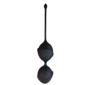 EASYTOYS GEISHA KOLEKCIA Čierne Dvojité Vaginálne Guľôčky