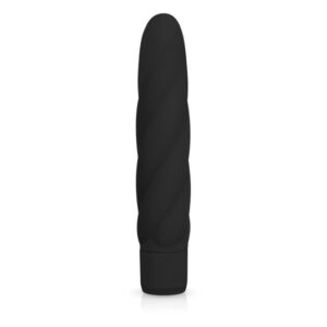 EASYTOYS VIBE COLLECTION Čierny silikónový vibrátor