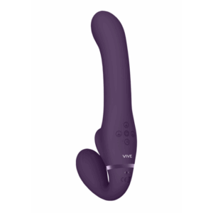 Ai - Duo Vibrátor s Air Wave Šimrátkom Samodržiaci Strap-on