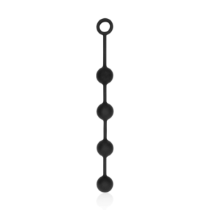 Silikónové análne guličky - Medium - Čierne