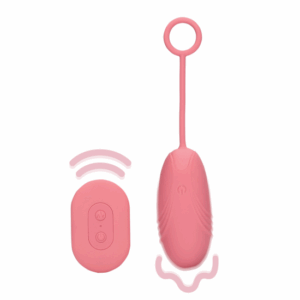 Ultra Soft silikónové vibračné vajíčko s diaľkovým ovládaním - Ružová Arabeska
