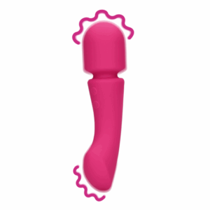 Ultra mäkká silikónová obojstranná masážna hlavica - Prestone Pink