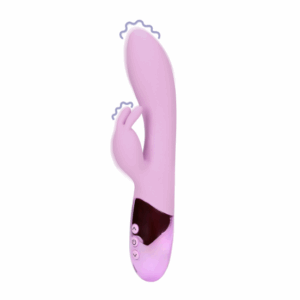 Ultra mäkký tekutý silikónový rabbit vibrátor - exotická fuchsie