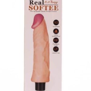 Vibračný dildo Real Softee 21 cm