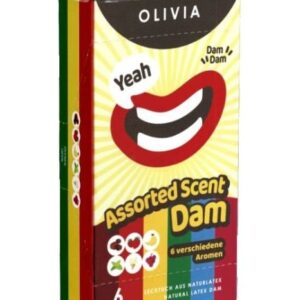 Olivia Dams: Assorted Scents, 6 flavoured latex sheets