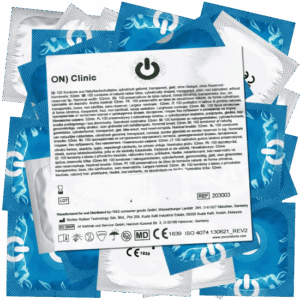 On) Bulk-Pack: Clinic, dry condoms without reservoir 100 pcs