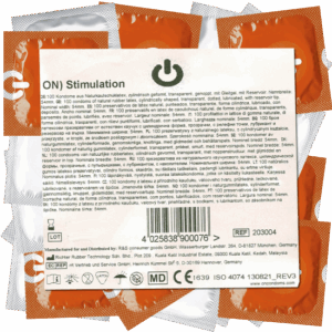 On) Bulk-Pack: Stimulation, 50 dotted condoms