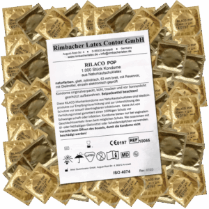 Rilaco Bulk-Pack: Pop (Nature), 1000 lubricated condoms