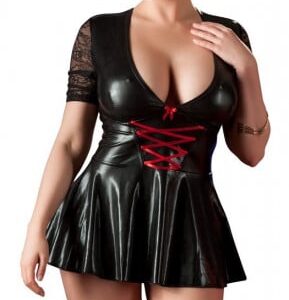 Plus size lesklé šaty Debra, XXXXL