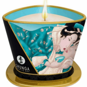 Shunga libido stimulujúca masážna sviečka Midnight Island Blossoms (170 ml)