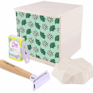 Lamazuna luxusná darčeková sada na holenie – strojček, sada čepieľok, 100% natural mydlo One Blade For Life