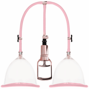 Vákuová pumpa na prsia Rose Gold, L