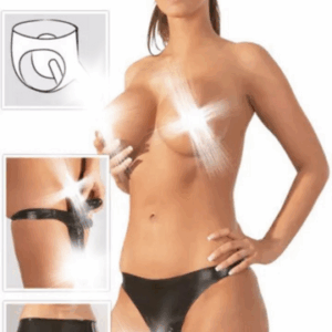 LateX nohavičky s dvoma penismi Blackie II