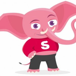 Merch – parádna slonia samolepka